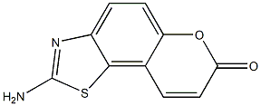 7H-Pyrano[2,3-g]benzothiazol-7-one,2-amino-(9CI) Structure