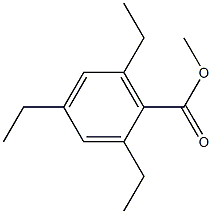Benzoic acid, 2,4,6-triethyl-, Me ester (4CI) Structure