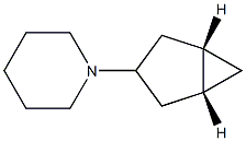 Piperidine, 1-bicyclo[3.1.0]hex-3-yl-, (1-alpha-,3-ba-,5-alpha-)- (9CI) 구조식 이미지