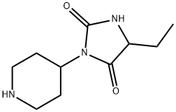 2,4-Imidazolidinedione,5-ethyl-3-(4-piperidinyl)-(9CI) Structure