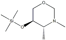 2H-1,3-Oxazine,tetrahydro-3,4-dimethyl-5-[(trimethylsilyl)oxy]-,(4R,5R)-rel-(9CI) 구조식 이미지