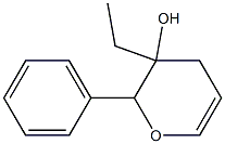 2H-Pyran-3-ol,3-ethyl-3,4-dihydro-2-phenyl-(9CI) 구조식 이미지