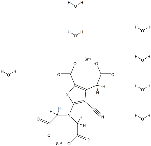 796104-87-5 3-Thiopheneacetic acid, 5-[bis(carboxymethyl)amino]-2-carboxy-4-cyano-, strontium salt, hydrate (1:2:7)