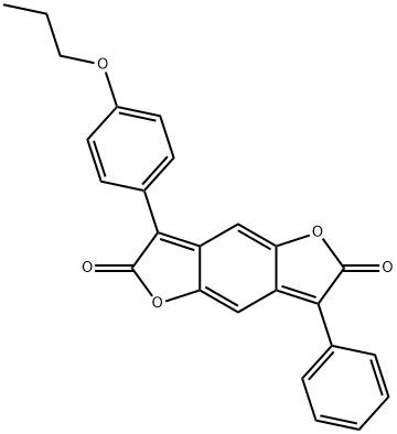 Benzo1,2-b:4,5-bdifuran-2,6-dione, 3-phenyl-7-(4-propoxyphenyl)- Structure