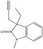 2H-Indol-2-one,3-ethyl-1,3-dihydro-1-methyl-3-(2-propynyl)-(9CI) Structure