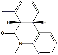 6(5H)-Phenanthridinone,6a,10a-dihydro-5,7-dimethyl-,(6aR,10aR)-rel-(9CI) 구조식 이미지