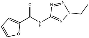 2-Furancarboxamide,N-(2-ethyl-2H-tetrazol-5-yl)-(9CI) 구조식 이미지