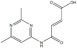 2-Butenoicacid,4-[(2,6-dimethyl-4-pyrimidinyl)amino]-4-oxo-(9CI) 구조식 이미지