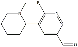 3-Pyridinecarboxaldehyde,6-fluoro-5-(1-methyl-2-piperidinyl)-(9CI) 구조식 이미지