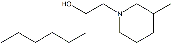 1-Piperidineethanol,alpha-hexyl-3-methyl-(9CI) Structure