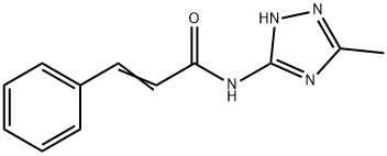 2-Propenamide,N-(5-methyl-1H-1,2,4-triazol-3-yl)-3-phenyl-(9CI) 구조식 이미지