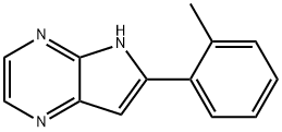 4H-Pyrrolo[2,3-b]pyrazine,6-(2-methylphenyl)-(9CI) Structure