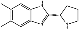 1H-Benzimidazole,5,6-dimethyl-2-(2S)-2-pyrrolidinyl-(9CI) Structure