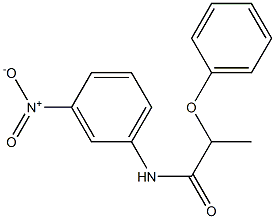 N-{3-nitrophenyl}-2-phenoxypropanamide Structure