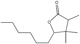 2(3H)-Furanone,5-hexyldihydro-3,4,4-trimethyl-(9CI) Structure