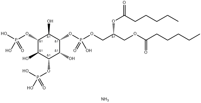 1,2-dihexanoyl-sn-glycero-3-phospho-(1'-Myo-inositol-3',5'-bisphosphate) (aMMoniuM salt) Structure