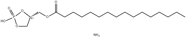 1-palMitoyl-sn-glycero-2,3-cyclic-phosphate (aMMoniuM salt) Structure