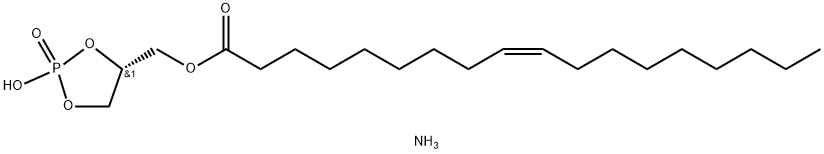 1-oleoyl-sn-glycero-2,3-cyclic-phosphate (aMMoniuM salt) Structure