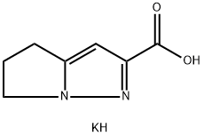 5,6-dihydro-4H-Pyrrolo[1,2-b]pyrazole-2-carboxylic acid, potassiuM salt (1:1) Structure