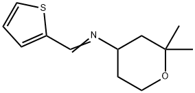 2H-Pyran-4-amine,tetrahydro-2,2-dimethyl-N-(2-thienylmethylene)-(9CI) 구조식 이미지