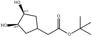 시클로펜탄아세트산,3,4-디히드록시-,1,1-디메틸에틸에스테르,(3R,4S)-rel-(9CI) 구조식 이미지
