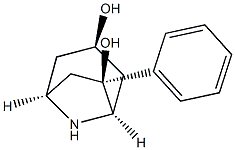 8-Azabicyclo[3.2.1]octane-3,6-diol, 6-phenyl-, (1R,3S,5S,6R)-rel- (9CI) Structure