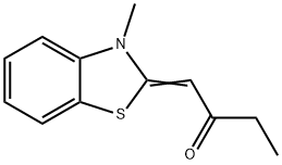 2-Butanone,1-(3-methyl-2(3H)-benzothiazolylidene)-(4CI) Structure