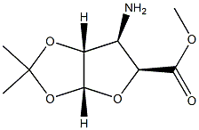 alpha-D-Xylofuranuronicacid,3-amino-3-deoxy-1,2-O-(1-methylethylidene)-,methylester(9CI) 구조식 이미지
