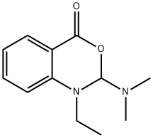 4H-3,1-Benzoxazin-4-one,2-(dimethylamino)-1-ethyl-1,2-dihydro-(8CI) 구조식 이미지
