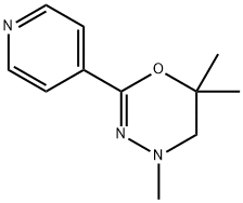 4H-1,3,4-Oxadiazine,5,6-dihydro-4,6,6-trimethyl-2-(4-pyridyl)-(8CI) 구조식 이미지
