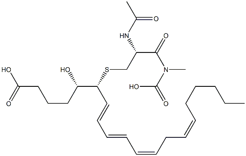 N-acetylleukotriene D4 구조식 이미지