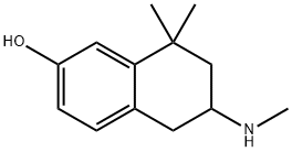 2-Naphthol,5,6,7,8-tetrahydro-8,8-dimethyl-6-(methylamino)-(8CI) Structure