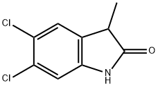 2H-Indol-2-one,5,6-dichloro-1,3-dihydro-3-methyl-(9CI) 구조식 이미지