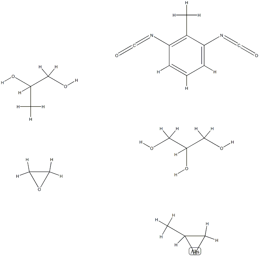 1,2,3-프로판트리올,1,3-디이소시아네이토메틸벤젠,메틸옥시란,옥시란및1,2-프로판디올중합체,이소노닐페닐에테르 구조식 이미지