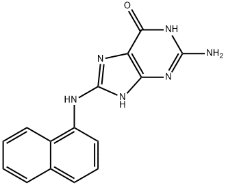 N-(guanin-8-yl)-1-naphthylamine Structure