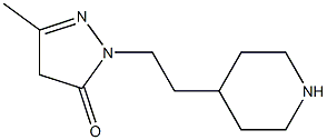 2-Pyrazolin-5-one,3-methyl-1-[2-(4-piperidyl)ethyl]-(8CI) 구조식 이미지
