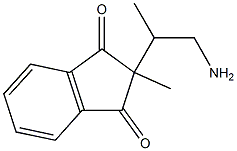 1,3-Indandione,2-(2-amino-1-methylethyl)-2-methyl-(8CI) Structure