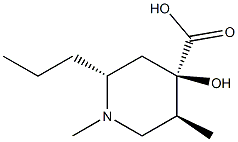 Isonipecotic acid, 4-hydroxy-1,5-dimethyl-2-propyl-, stereoisomer (8CI) Structure