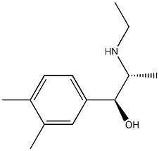 벤질알코올,알파-[1-(에틸아미노)에틸]-3,4-디메틸-,에리트로-(8CI) 구조식 이미지