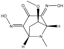 1alphaH,5alphaH-Tropanetrione,6bta-methoxy-,2,4-dioxime(8CI) 구조식 이미지