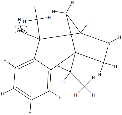 1,4-Methano-1H-3-benzazepin-5-ol,1bta-ethyl-2,3,4bta,5-tetrahydro-5bta-methyl-(8CI) Structure