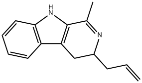 3H-Pyrido[3,4-b]indole,3-allyl-4,9-dihydro-1-methyl-(8CI) 구조식 이미지