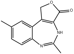 3H-Furo[3,4-d][1,3]benzodiazepin-3-one,1,4-dihydro-5,9-dimethyl-(8CI) 구조식 이미지