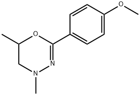 4H-1,3,4-Oxadiazine,5,6-dihydro-2-(p-methoxyphenyl)-4,6-dimethyl-(8CI) Structure