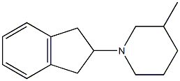 3-피페콜린,1-(2-인다닐)-(8CI) 구조식 이미지