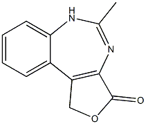 3H-Furo[3,4-d][1,3]benzodiazepin-3-one,1,4-dihydro-5-methyl-(8CI) 구조식 이미지