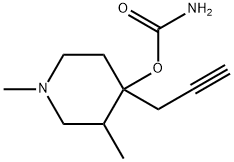 4-Piperidinol,1,3-dimethyl-4-(2-propynyl)-,carbamate(ester)(8CI) 구조식 이미지