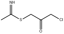 Acetimidic  acid,  thio-,  ester  with  1-chloro-3-mercapto-2-propanone  (8CI) Structure