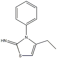 4-Thiazoline,4-ethyl-2-imino-3-phenyl-(8CI) Structure