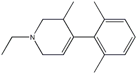 3-Picoline,1-ethyl-1,2,3,6-tetrahydro-4-(2,6-xylyl)-(8CI) 구조식 이미지